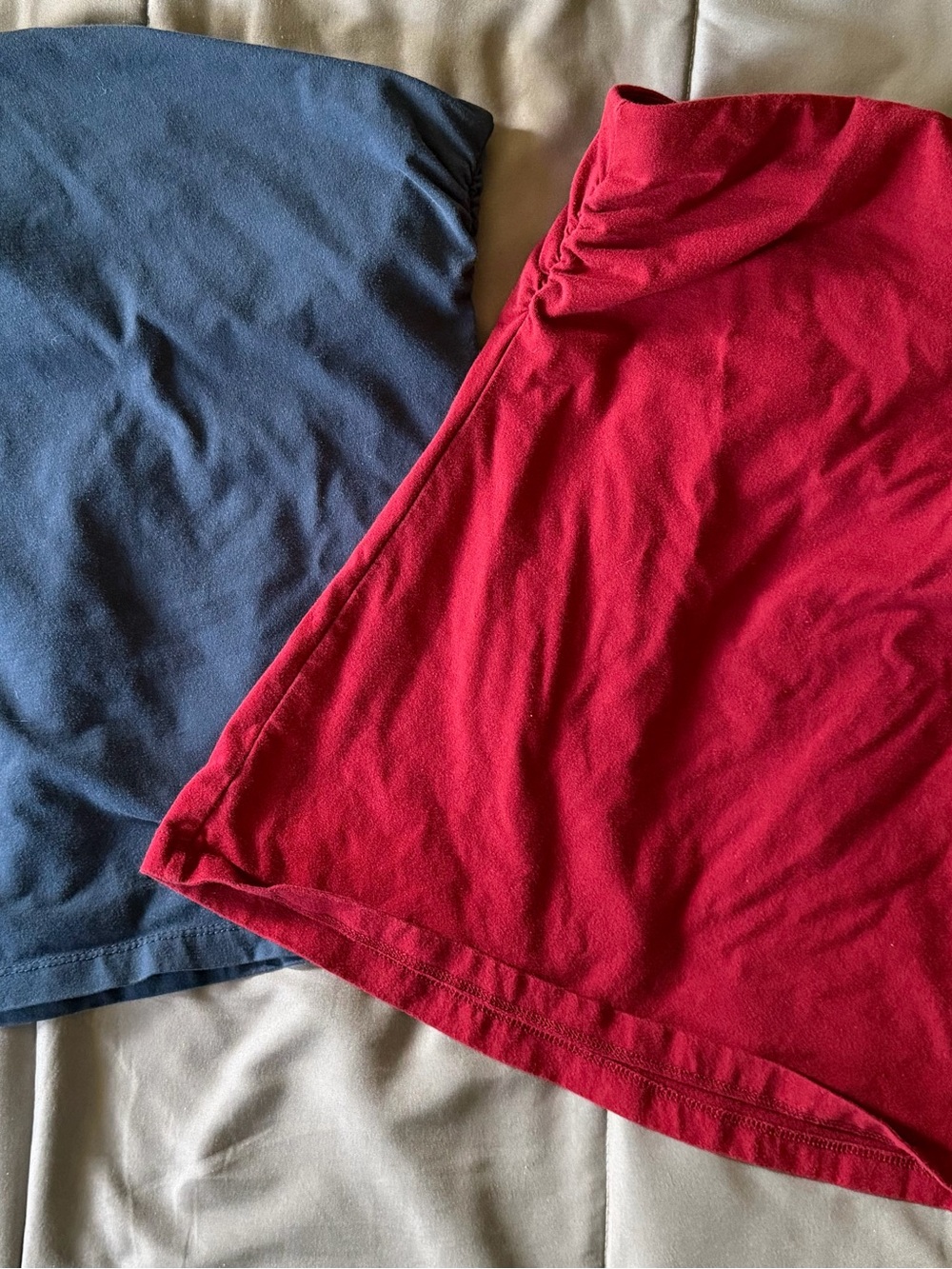 Mossimo Supply Co. Red and Blue Cotton Tank Tops